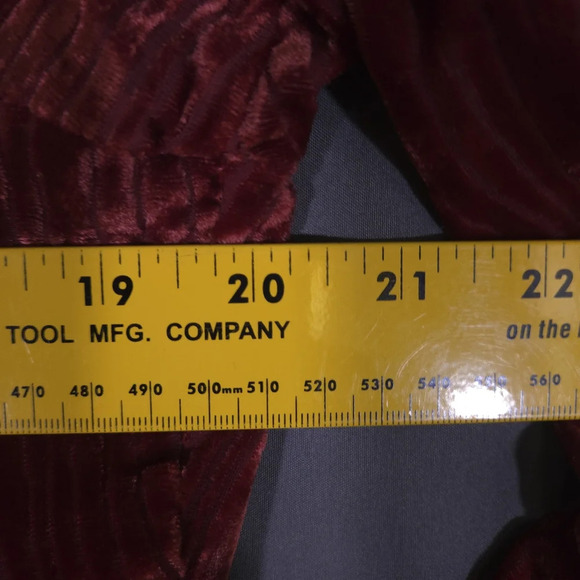 Anne Carson Velvet Burnout  Ruffle Blouse Size Med VTG WhimsiGoth 90s Y2K - Picture 5 of 7